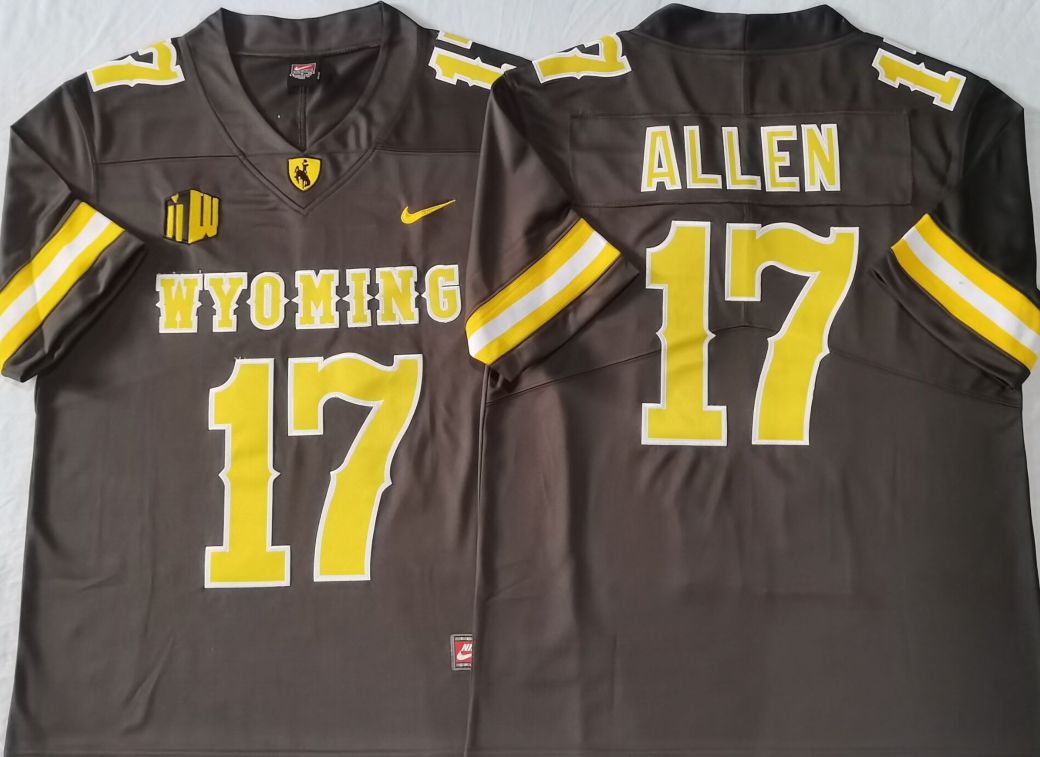 Men Wyoming Cowboys #17 Allen Black 2025 Nike Limited NCAA Jersey